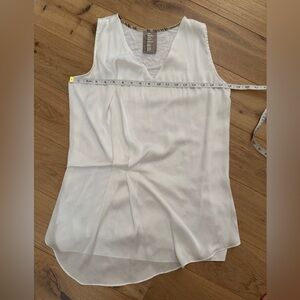 Anthropologie Dolan White sleeveless dress blouse